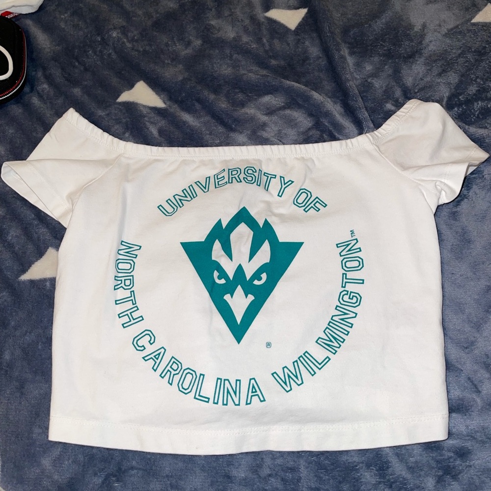 UNCW off the shoulder top